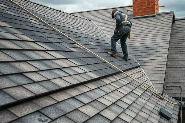Storm damage roof repair